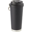 Haley 16 oz Vacuum Tumbler with One-Touch Lid — Black (BK) — blank right angle