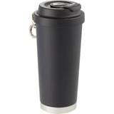 Haley 16 oz Vacuum Tumbler with One-Touch Lid — Black (BK) — blank right angle — 25