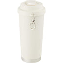 Haley 16 oz Vacuum Tumbler with One-Touch Lid — Cream (CR) — blank back view