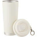 Haley 16 oz Vacuum Tumbler with One-Touch Lid — Cream (CR) — blank detail view