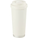 Haley 16 oz Vacuum Tumbler with One-Touch Lid — Cream (CR) — blank front view