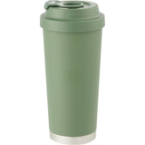 Haley 16 oz Vacuum Tumbler with One-Touch Lid — Juniper — blank front view — 12