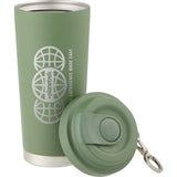 Haley 16 oz Vacuum Tumbler with One-Touch Lid — Juniper — decorated detail view — 11