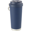 Haley 16 oz Vacuum Tumbler with One-Touch Lid — Navy (NY) — blank right angle