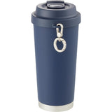 Haley 16 oz Vacuum Tumbler with One-Touch Lid — Navy (NY) — blank back view — 33