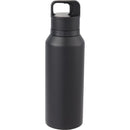 Dawson 18 oz Trigger-Action Insulated Bottle — Black (BK) — blank back view