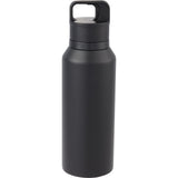 Dawson 18 oz Trigger-Action Insulated Bottle — Black (BK) — blank back view — 13