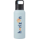 Dawson 18 oz Trigger-Action Insulated Bottle — Light Blue (LBL) — decorated front view — 31