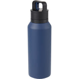Dawson 18 oz Trigger-Action Insulated Bottle — Navy (NY) — blank left angle — 30