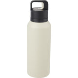 Dawson 18 oz Trigger-Action Insulated Bottle — Tan (TN) — blank back view — 21
