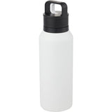 Dawson 18 oz Trigger-Action Insulated Bottle — White (WH) — blank left angle — 8
