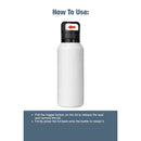 Dawson 18 oz Trigger-Action Insulated Bottle — Black (BK) — blank product view