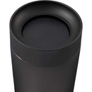 Jared 16 oz Vacuum Insulated Tumbler with 360° Lid — Black (BK) — blank detail view