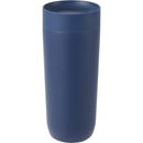 Jared 16 oz Vacuum Insulated Tumbler with 360° Lid — Navy (NY) — blank front view