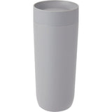 Jared 16 oz Vacuum Insulated Tumbler with 360° Lid — Stone (ST) — blank front view — 3