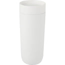 Jared 16 oz Vacuum Insulated Tumbler with 360° Lid — White (WH) — blank back view