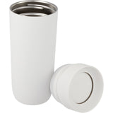 Jared 16 oz Vacuum Insulated Tumbler with 360° Lid — White (WH) — blank detail view — 28