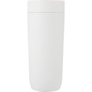 Jared 16 oz Vacuum Insulated Tumbler with 360° Lid — White (WH) — blank front view