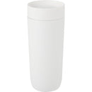Jared 16 oz Vacuum Insulated Tumbler with 360° Lid — White (WH) — blank front view