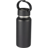 Mini Thor 8oz Vacuum Insulated Bottle with Clip Handle — Black (BK) — blank left angle — 38