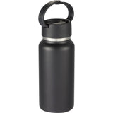 Mini Thor 8oz Vacuum Insulated Bottle with Clip Handle — Black (BK) — blank right angle — 37