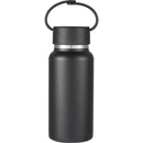 Mini Thor 8oz Vacuum Insulated Bottle with Clip Handle — Black (BK) — blank front view