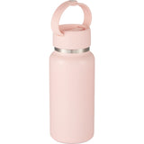 Mini Thor 8oz Vacuum Insulated Bottle with Clip Handle — Pink (PK) — blank right angle — 30