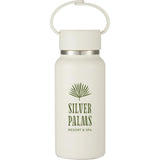 Mini Thor 8oz Vacuum Insulated Bottle with Clip Handle — Tofu (TOFU) — decorated front view — 17