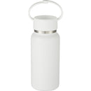 Mini Thor 8oz Vacuum Insulated Bottle with Clip Handle — White (WH) — blank back view
