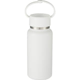 Mini Thor 8oz Vacuum Insulated Bottle with Clip Handle — White (WH) — blank back view — 6
