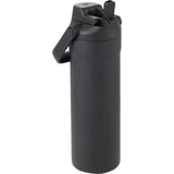 Ranier 25 oz 2-in-1 Vacuum Insulated Bottle — Black (BK) — blank right angle — 35