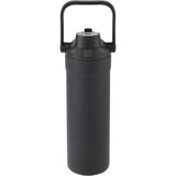 Ranier 25 oz 2-in-1 Vacuum Insulated Bottle — Black (BK) — blank back view — 33
