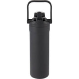 Ranier 25 oz 2-in-1 Vacuum Insulated Bottle — Black (BK) — blank front view — 27