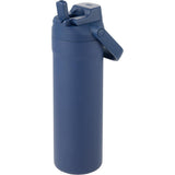 Ranier 25 oz 2-in-1 Vacuum Insulated Bottle — Navy (NY) — blank left angle — 25