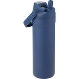 Ranier 25 oz 2-in-1 Vacuum Insulated Bottle — Navy (NY) — blank right angle — 23
