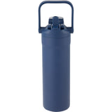 Ranier 25 oz 2-in-1 Vacuum Insulated Bottle — Navy (NY) — blank front view — 15