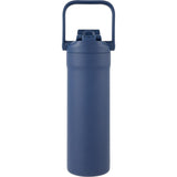 Ranier 25 oz 2-in-1 Vacuum Insulated Bottle — Navy (NY) — blank front view — 16