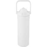 Ranier 25 oz 2-in-1 Vacuum Insulated Bottle — White (WH) — blank back view — 11