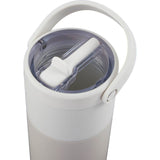 Roots 20 oz Ceramic Lined Travel Tumbler with Straw — Cream (CR) — blank detail view — 14
