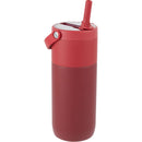 Roots 20 oz Ceramic Lined Travel Tumbler with Straw — Red (RD) — blank right angle