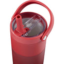Roots 20 oz Ceramic Lined Travel Tumbler with Straw — Red (RD) — blank detail view