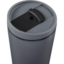 Santino 16 oz Recycled Tumbler with Dual Function Lid — Charcoal (CH) — blank detail view