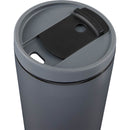 Santino 16 oz Recycled Tumbler with Dual Function Lid — Charcoal (CH) — blank detail view