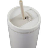 Santino 16 oz Recycled Tumbler with Dual Function Lid — Cream (CR) — blank detail view — 37