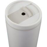 Santino 16 oz Recycled Tumbler with Dual Function Lid — Cream (CR) — blank detail view — 36