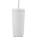 Santino 16 oz Recycled Tumbler with Dual Function Lid — Cream (CR) — blank front view