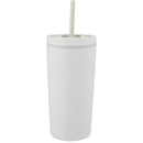 Santino 16 oz Recycled Tumbler with Dual Function Lid — Cream (CR) — blank front view