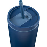 Santino 16 oz Recycled Tumbler with Dual Function Lid — Navy (NY) — blank detail view — 7