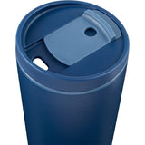 Santino 16 oz Recycled Tumbler with Dual Function Lid — Navy (NY) — blank detail view — 5