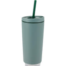 Santino 16 oz Recycled Tumbler with Dual Function Lid — Sage (SG) — blank right angle